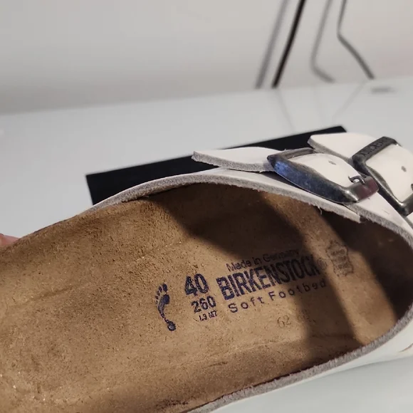 Birkenstock White Soft Footbed Sandals - Picture 4 of 6